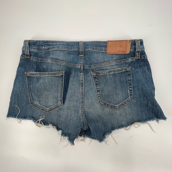 Joe's Jeans Trudiee Distressed Cut Off Denim Jean Shorts Size 29 Women's - Picture 3 of 8